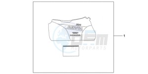 CBR1000RRA UK - (E / HRC MKH) drawing INDOOR BODY COVER