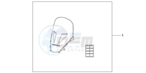 NSA700A9 KO / MME drawing HIGH WINDSCREEN