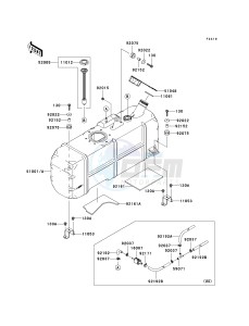 KAF 620 S [MULE 4010 TRANS4X4 HARDWOODS GREEN HD] (S9F-SAF) SAF drawing FUEL TANK