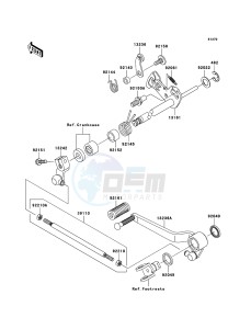 Z750 ZR750-J2H FR GB XX (EU ME A(FRICA) drawing Gear Change Mechanism