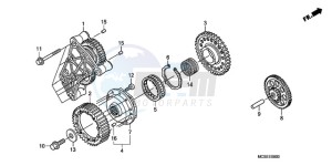 ST1300A9 ED / ABS MME drawing STARTING CLUTCH