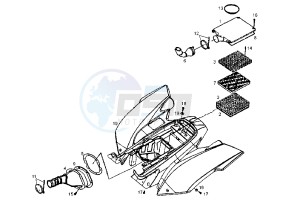 DXR QUAD - 200 cc drawing REAR FENDER