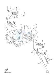 WR250F (1HC6 1HC7 1HC8) drawing STAND & FOOTREST