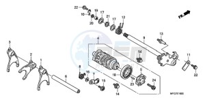 CB600F9 France - (F / CMF) drawing GEARSHIFT DRUM