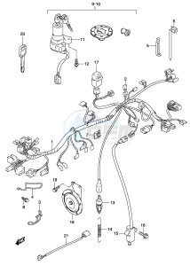 GS500 (P19) drawing WIRING HARNESS (MODEL K3)