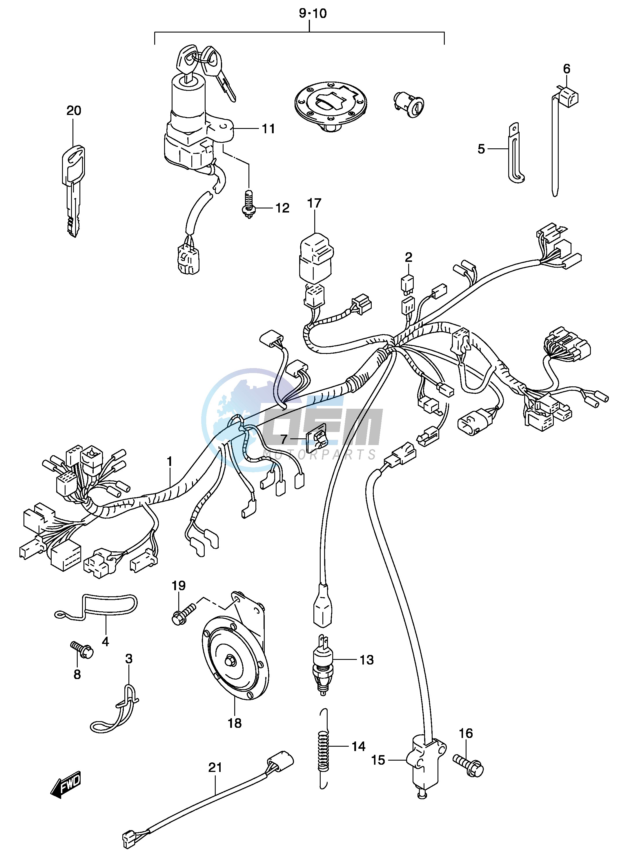 WIRING HARNESS (MODEL K3)