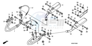 ST1300A9 Korea - (KO / ABS MME) drawing EXHAUST MUFFLER