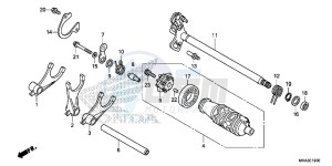 NC750XAG NC750X Europe Direct - (ED) drawing GEARSHIFT DRUM (NC750X/ XA)