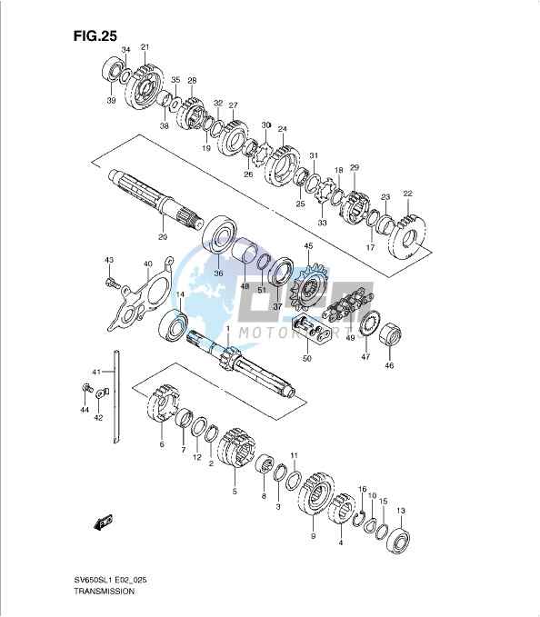 TRANSMISSION (SV650SAL1 E24)