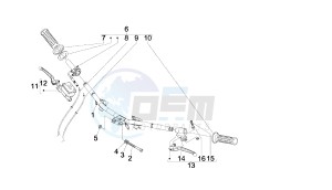 BOULEVARD - 150 CC 4T E3 drawing HANDLEBAR