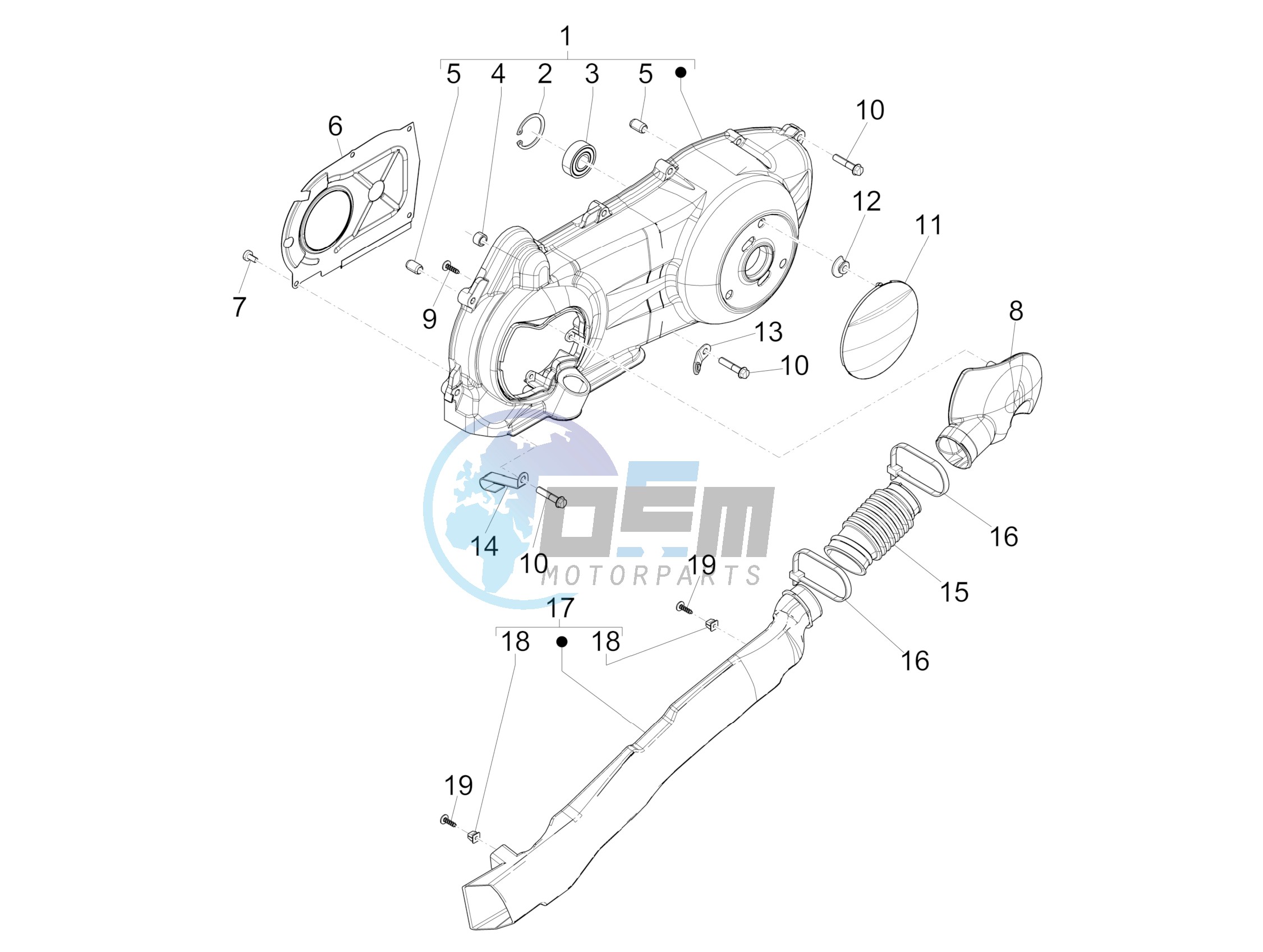 Crankcase cover - Crankcase cooling