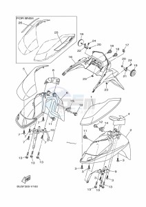 MWS125-C TRICITY 125 (BU5F) drawing FENDER