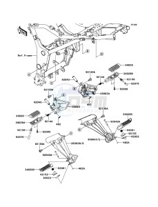 NINJA_250R EX250K9FA GB XX (EU ME A(FRICA) drawing Footrests