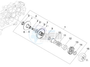 Runner 50 SP 2012 in fiche drawing Driven pulley