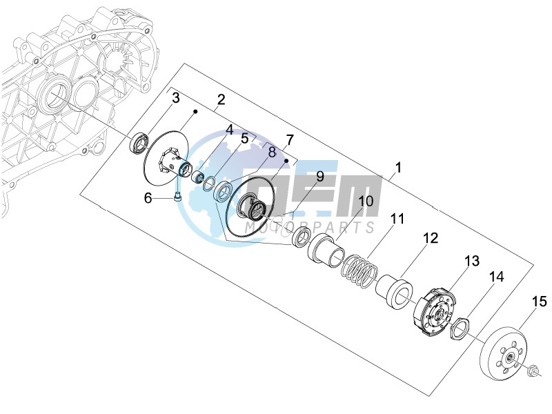 Driven pulley