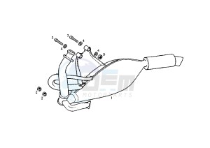 GP 1 EURO2 - 50 cc drawing MUFFLER