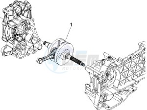 Beverly 250 drawing Crankshaft