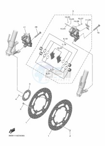 YZF690 YZF-R7 (BEB4) drawing FRONT BRAKE CALIPER