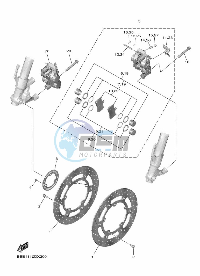 FRONT BRAKE CALIPER