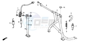 CBF600S drawing STAND