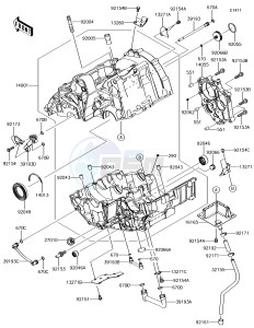 VULCAN S ABS EN650EHF XX (EU ME A(FRICA) drawing Crankcase