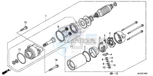 GL1800BD F6B Bagger - GL1800BD UK - (E) drawing STARTER MOTOR (1)