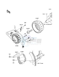 KLX250 KLX250S9F GB XX (EU ME A(FRICA) drawing Generator