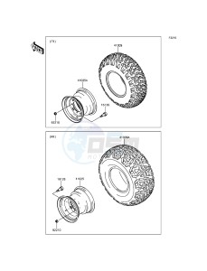 MULE 600 KAF400BGF EU drawing Tires