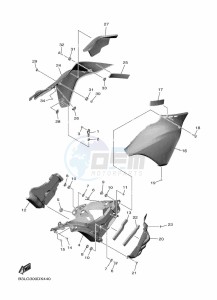 YZF1000 YZF-R1 (B3LM) drawing COWLING 3