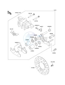 KLF 300 C [BAYOU 300 4X4] (C5-C9) [BAYOU 300 4X4] drawing FRONT BRAKE