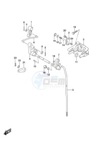 DF 25A drawing Clutch Rod Remote Control