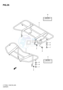 LT-F250 (E28-E33) drawing CARRIER (LT-F250L1 E33)