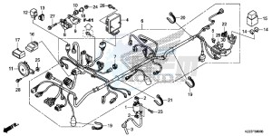 CRF250ME CRF250M UK - (E) drawing WIRE HARNESS