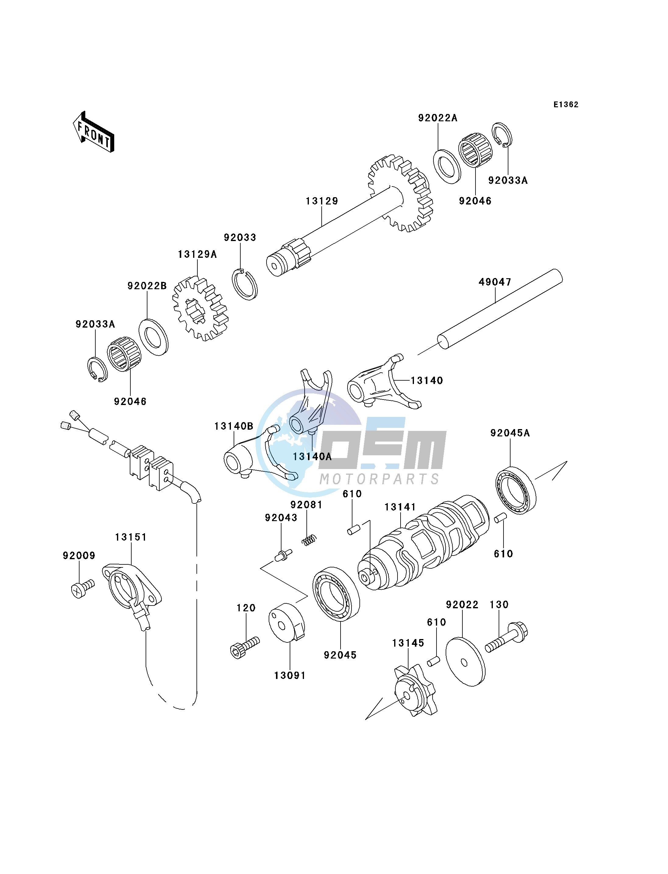 GEAR CHANGE DRUM_SHIFT FORK-- S- -