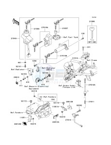 ZR 1200 A [ZRX1200R] (A4-A5) drawing IGNITION SWITCH_LOCKS_REFLECTORS