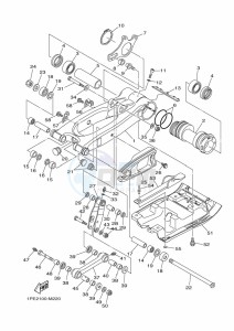 YFM700R YFM70RSXK (2LSS) drawing REAR ARM