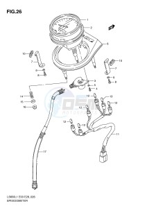 LS650 (E3-E28) SAVAGE drawing SPEEDOMETER (LS650L1 E33)