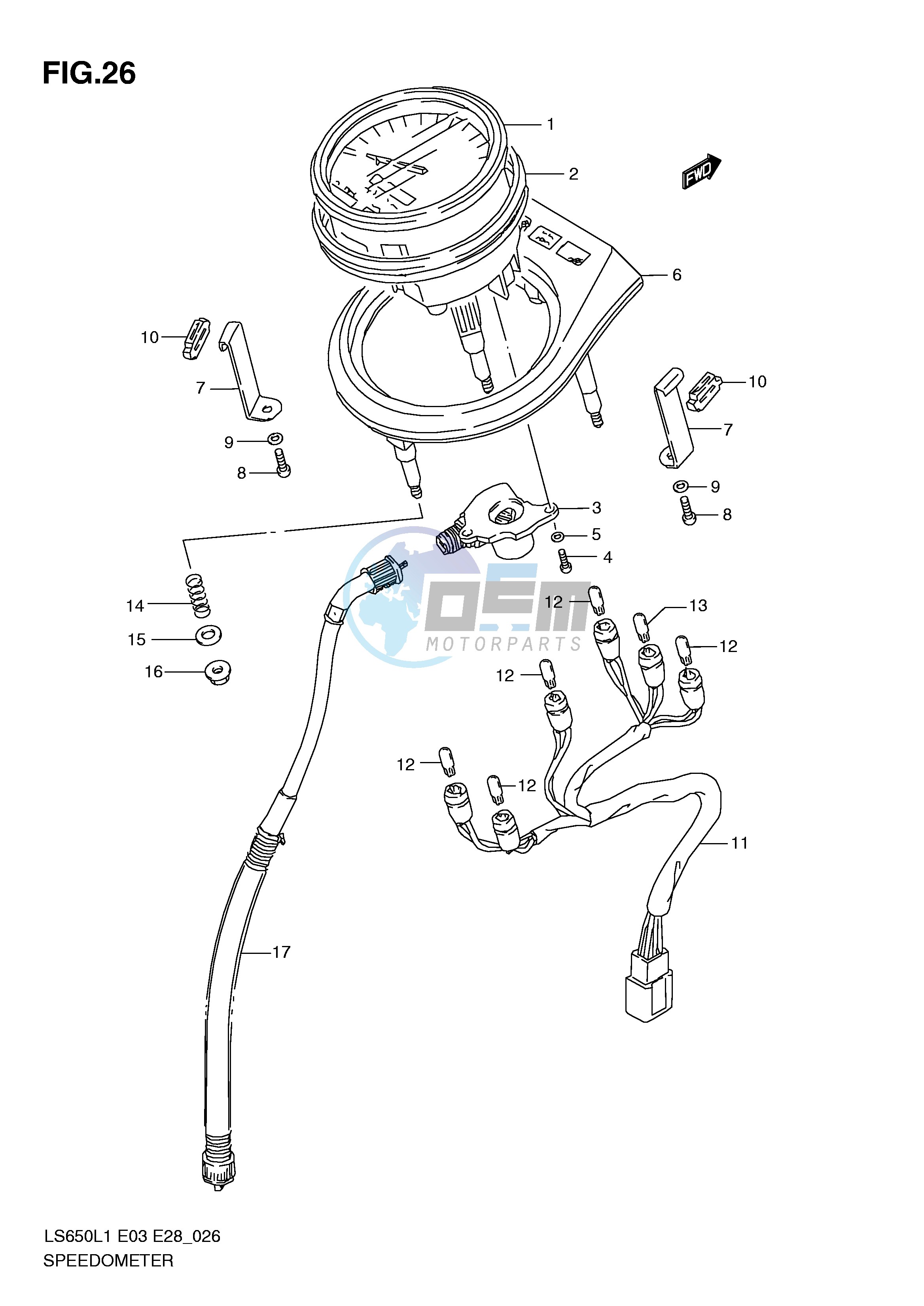 SPEEDOMETER (LS650L1 E33)