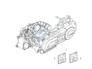 X10 125 4T 4V I.E. E3 (EMEA) drawing Engine, assembly