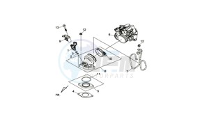 MAXSYM 400I (L8) EU drawing INLET / FUEL INJECTOR / THROTTLE BODY