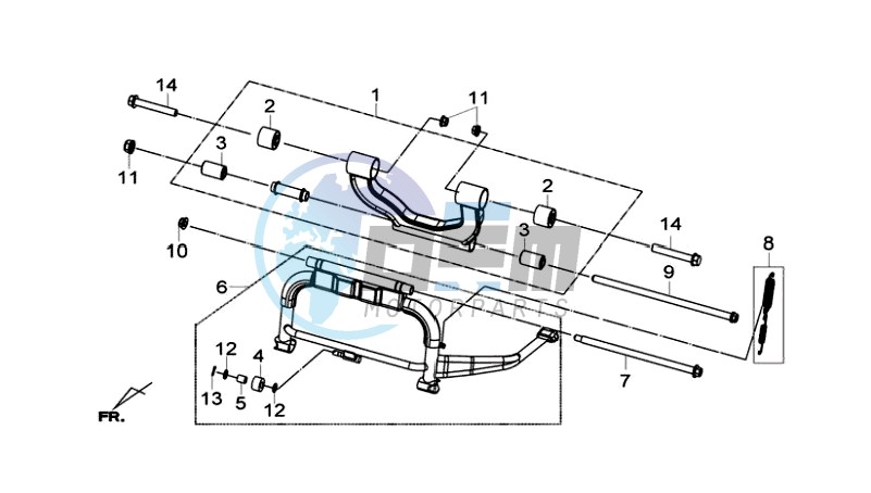 CENTRAL STAND -SIDE STAND- KICKSTARTER PEDAL