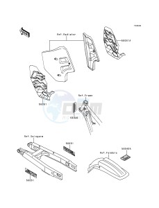 KX 500 E [KX500] (E4-E8) [KX500] drawing LABELS-- KX500-E8- -