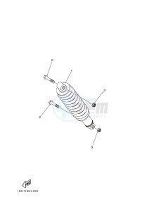 YFM300 RAPTOR 300 (1SC2 1SC3 1SC1 1SC1) drawing REAR SUSPENSION