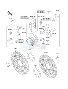 KLE 650 A [VERSYS] (9F-9F) A7F drawing FRONT BRAKE-- A7F_A8F- -