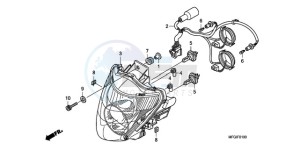 CB600FAA F / ABS CMF 25K drawing HEADLIGHT