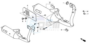 SK50M drawing EXHAUST MUFFLER