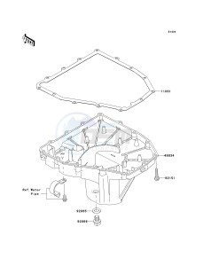 ZX636 C [NINJA ZX-6R] (C6F) D6F drawing OIL PAN