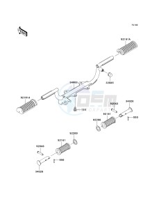 BR 125 B [WIND 125] (B2) B2 drawing FOOTRESTS