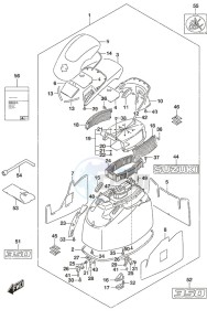 DF 350A drawing Engine Cover