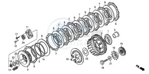 XL700V drawing CLUTCH